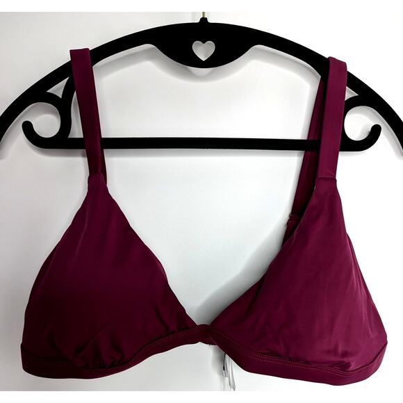 Andie Swim Bikini Top The Caicos Plum Red - Picture 1 of 9